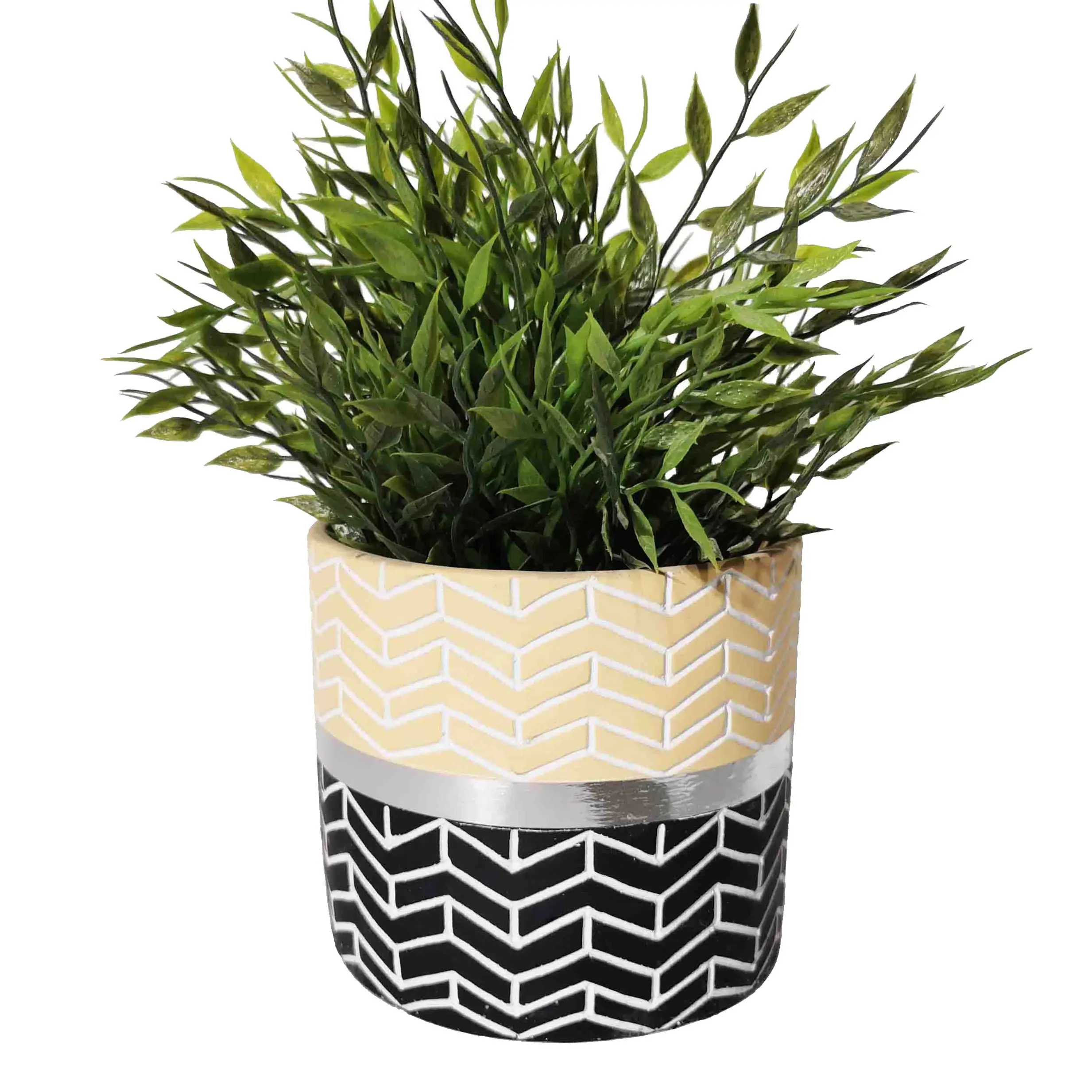 Simply style new design cylinder shape cement flower pot for home decor planter