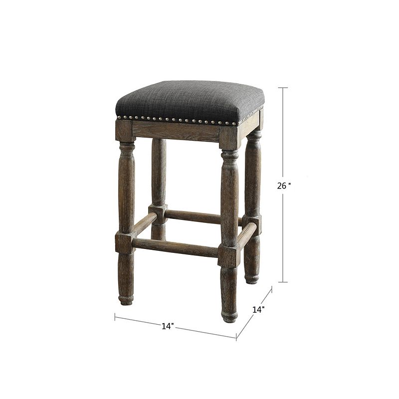 Madison Park Cirque Backless Counter Stool 2-Piece Set