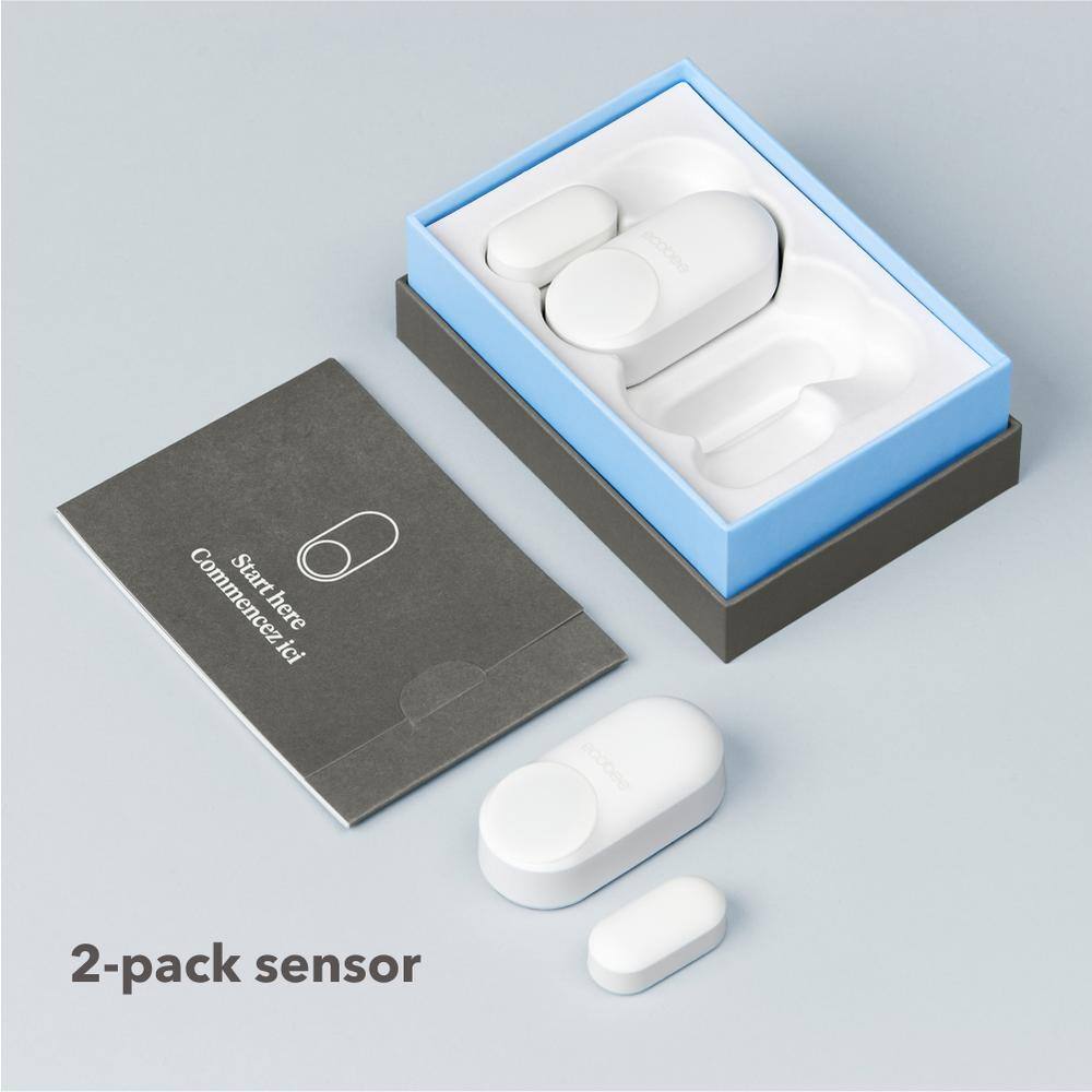 ecobee Smart Sensor for Doors and Windows 2 Pack Wifi Contact Sensor for Home Security Compatible with ecobee Smart Thermostats EB-DWSHM2PK-01