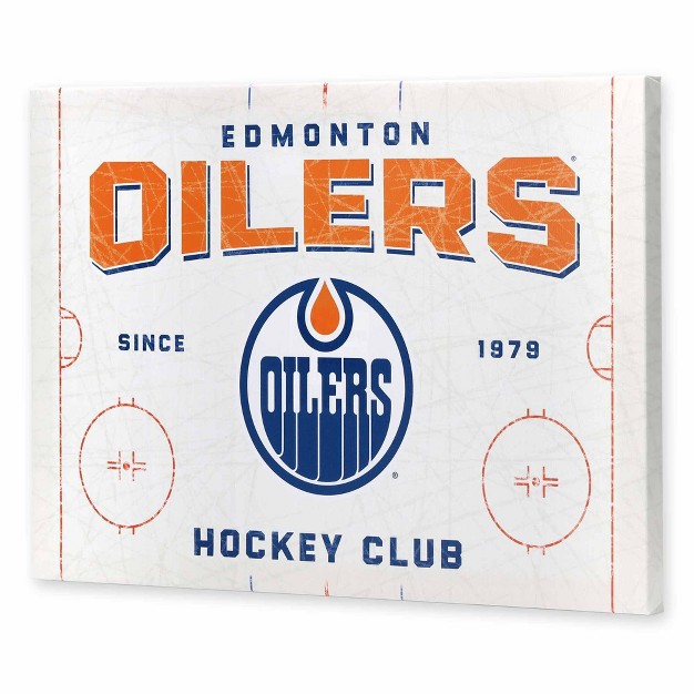 Nhl Edmonton Oilers Rink Canvas