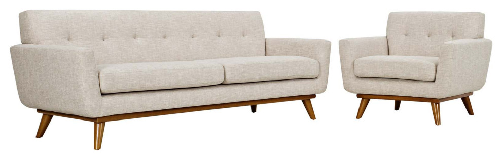 Modway Engage Armchair and Sofa Set of 2   Midcentury   Sofas   by Kolibri Decor  Houzz