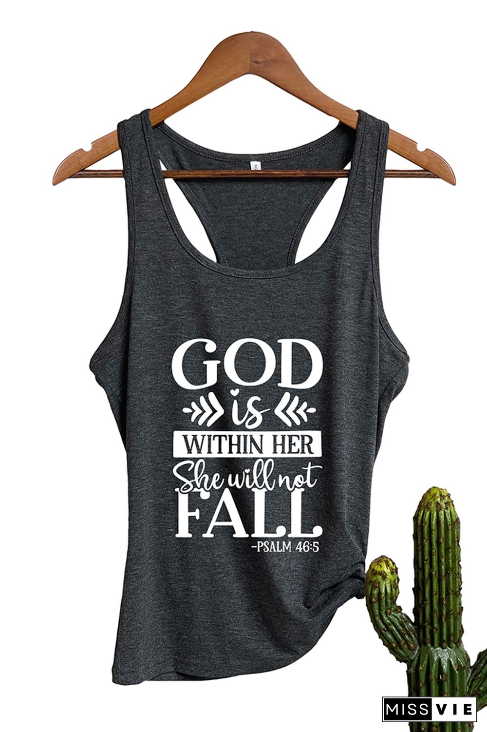 God is within her she will not fall Sleeveless Tank Top Wholesale