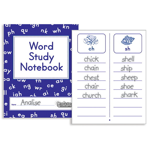 Primary Concepts PC 1265 Word Study Notebook 20/Pk