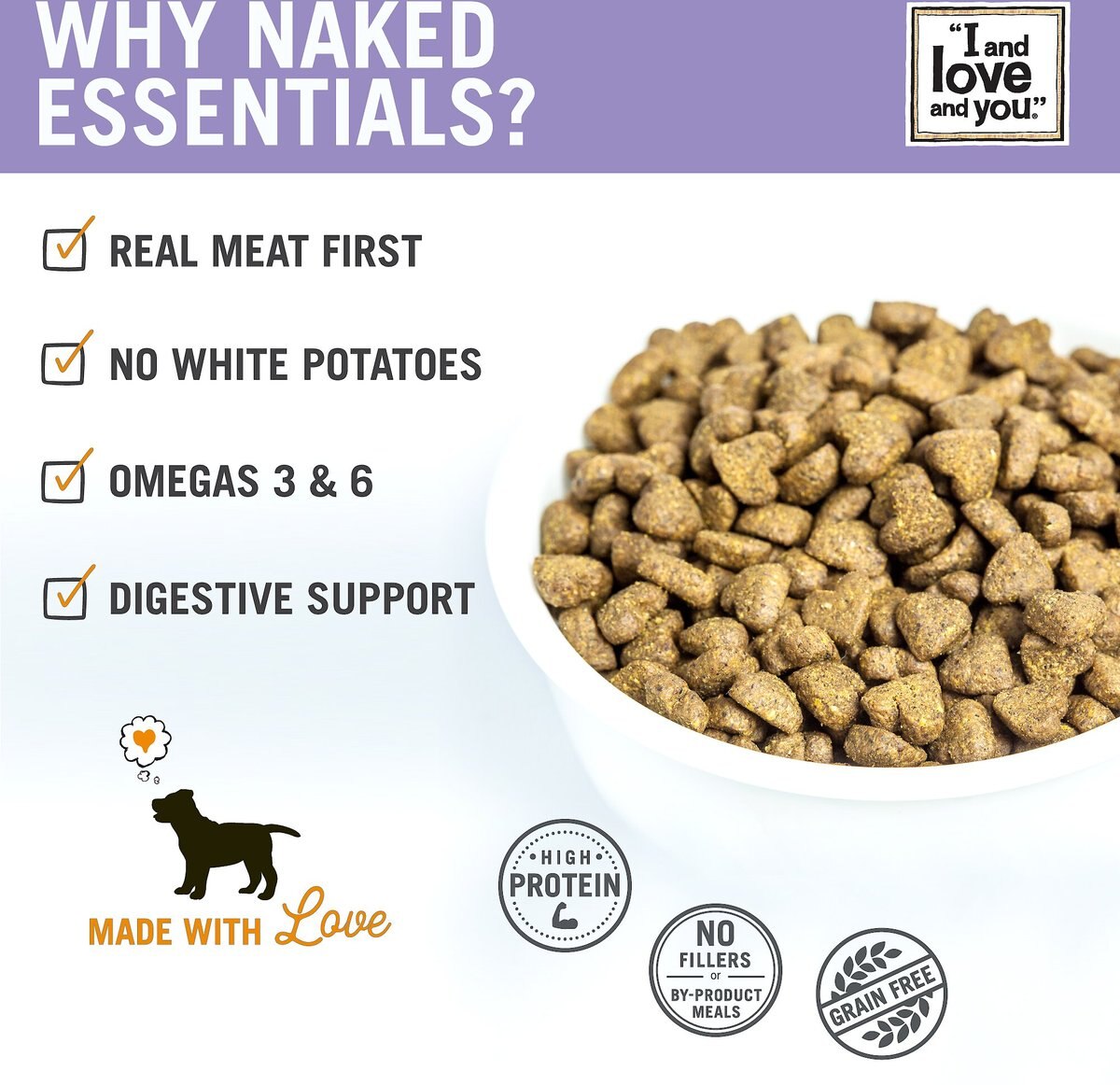 I and Love and You Naked Essentials Puppy Recipe Grain-Free Dry Puppy Food