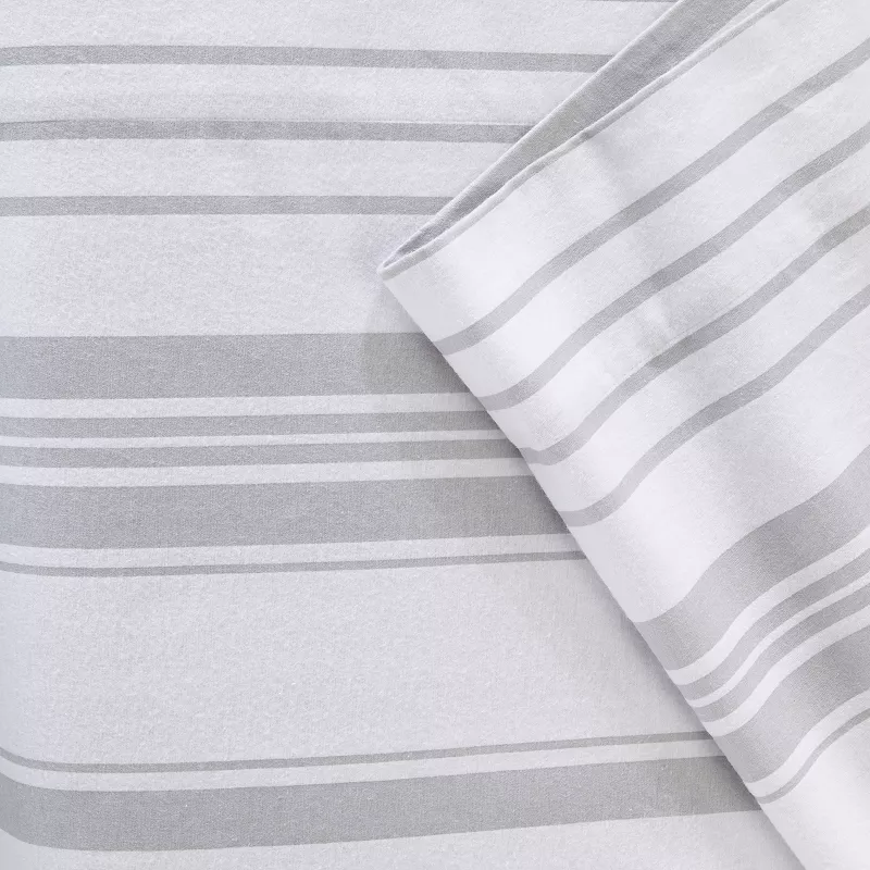 Madelinen Turkish Cotton Stripe Flannel Luxurious Sheet Set