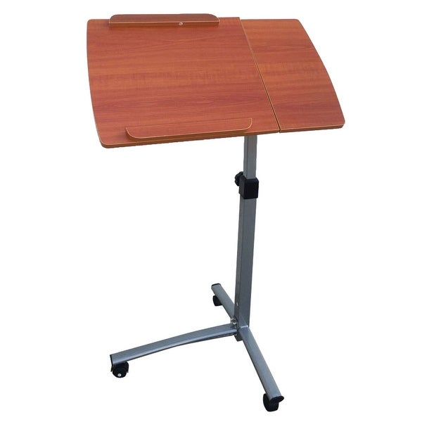 Home Use Multifunctional Lifting Computer Desk Side Table Brown