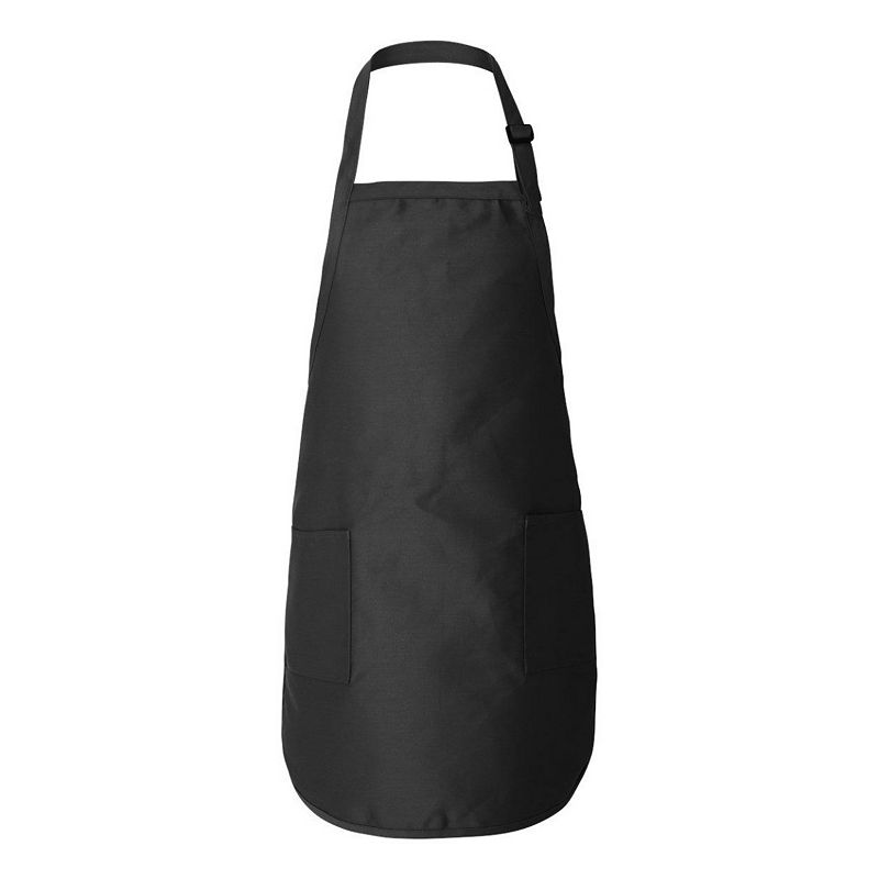 Q-tees Full-length Apron With Pockets