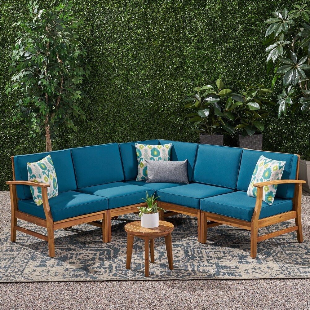 Perla Outdoor 5 piece Chat Set by Christopher Knight Home