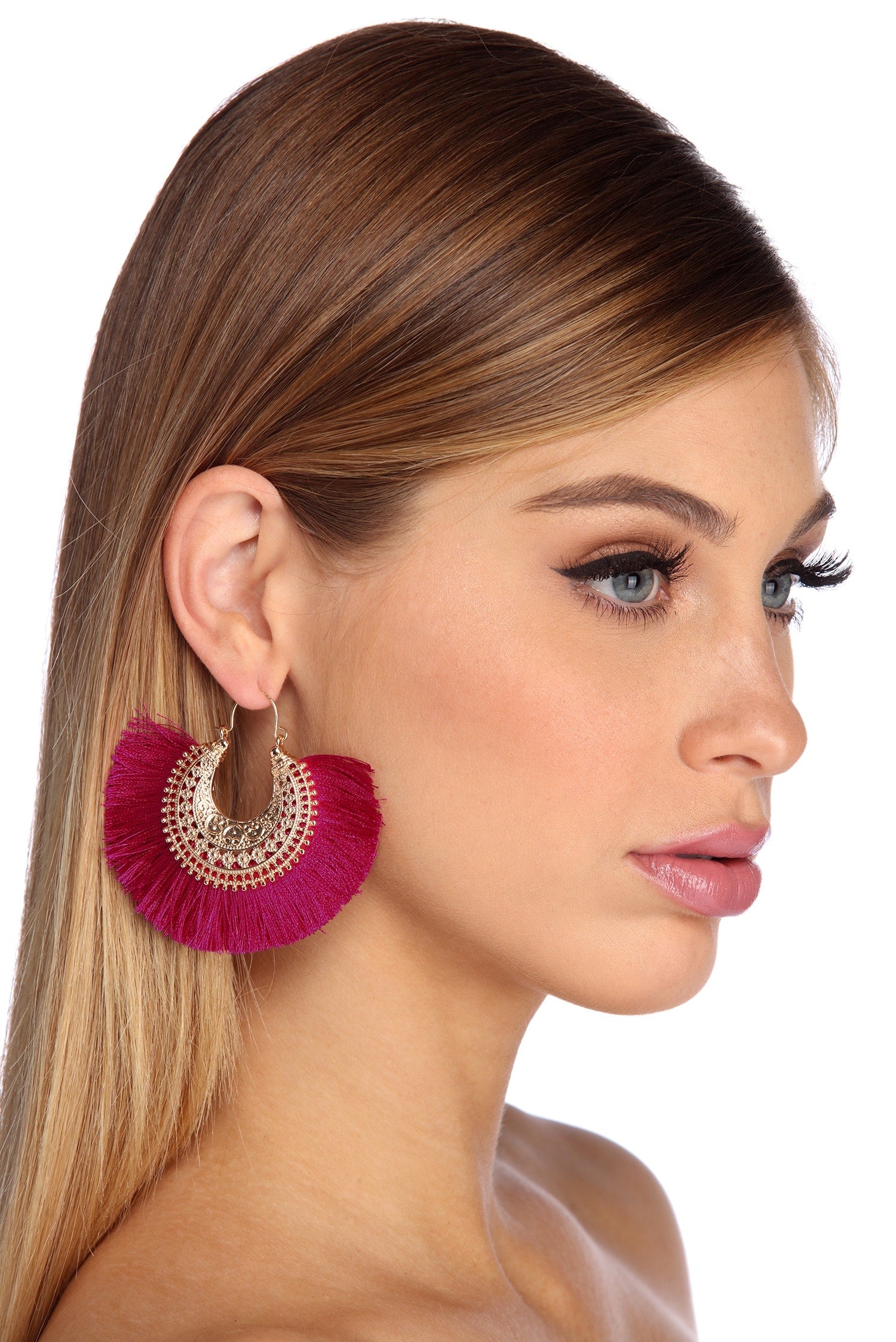 Major Fan Tassel Earrings