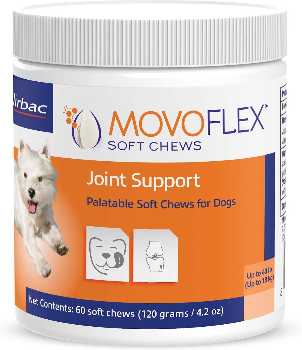 Virbac MOVOFLEX Soft Chews Joint Supplement for Small Breed Dogs