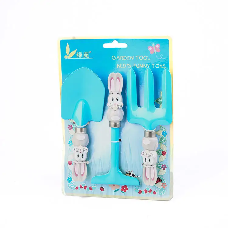 Outdoor children cartoon hand garden tool set 3pcs garden tools brush cutter