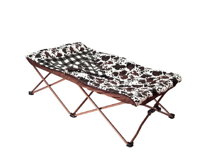 Sutton Home Travel Cot， Ali Cowhide - RK-TRCOT-COW