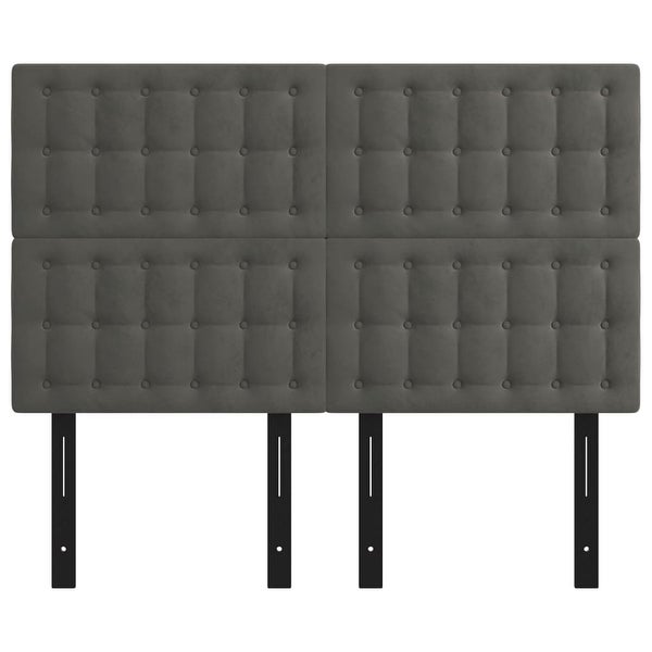 vidaXL Headboard Dark/Light Gray 39.4