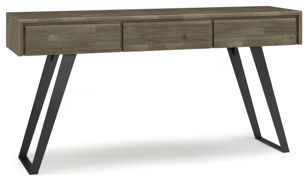 Lowry Console Sofa Table In Acacia   Coffee Table Sets   by Dot  ampBo  Houzz