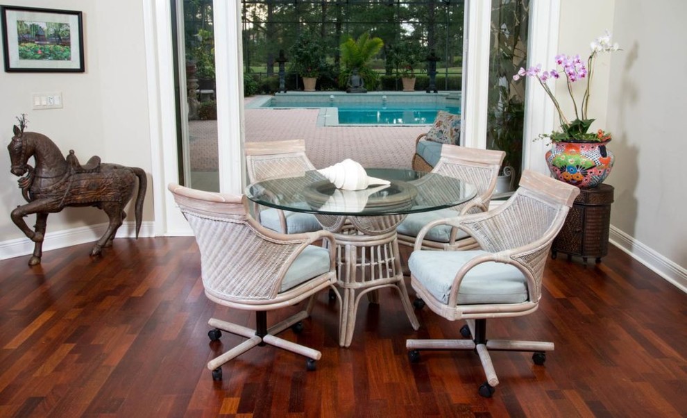 Bermuda Tilt Swivel Caster Chair In Rustic Driftwood With Seaworld Seafoam   Tropical   Armchairs And Accent Chairs   by Alexander  ampSheridan Importers LLC  Houzz