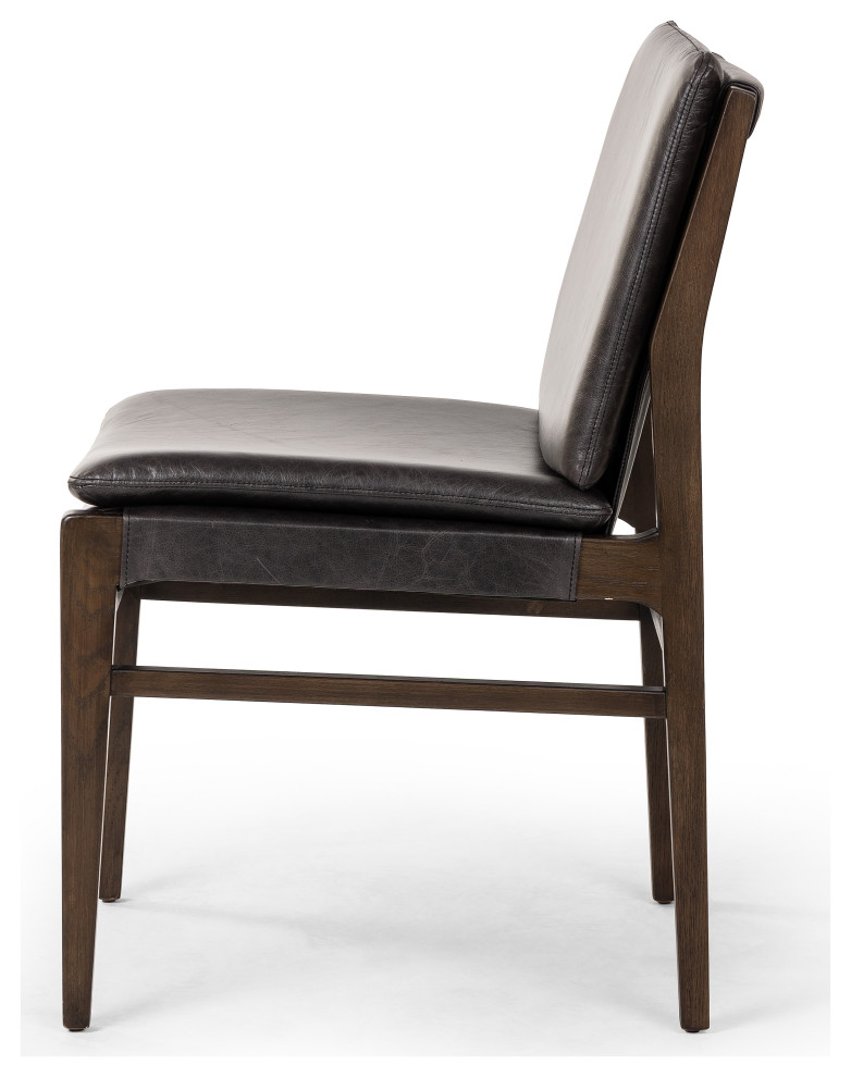 Aya Dining Chair Sonoma Black   Midcentury   Dining Chairs   by Zin Home  Houzz