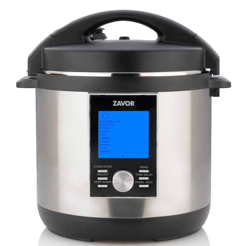 Zavor LUX LCD 6 Qt. Stainless Steel Electric Pressure Cooker with Stainless Steel Cooking Pot ZSELL02