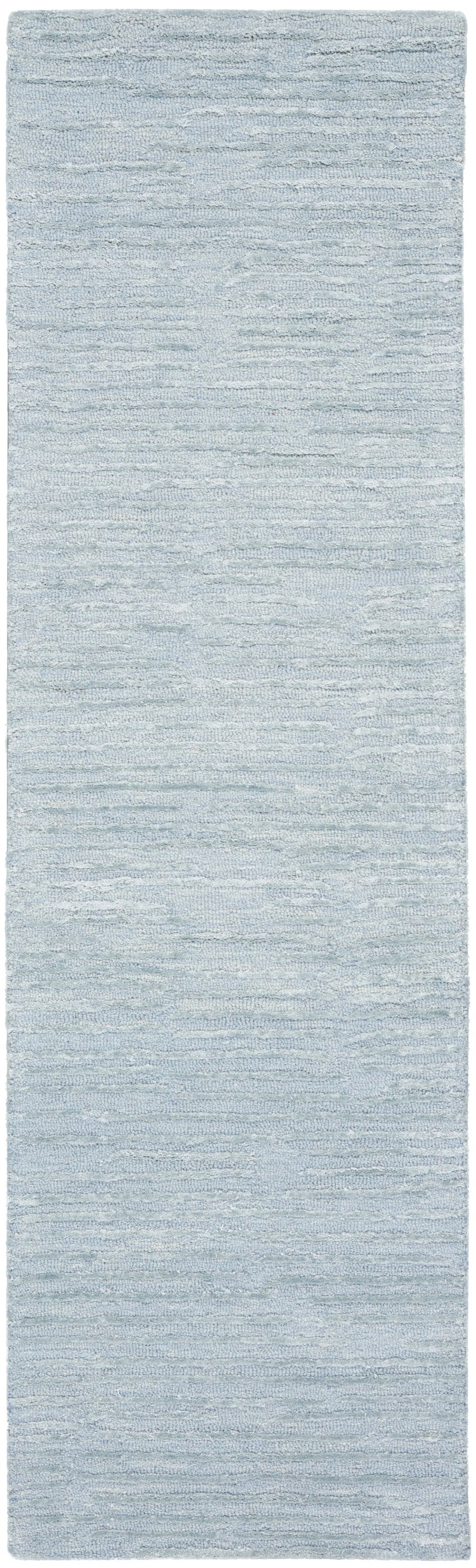 Linear Light Blue Rug