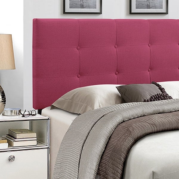 Mid-Rise Fabric Upholstered Panel Headboard - - 36288418