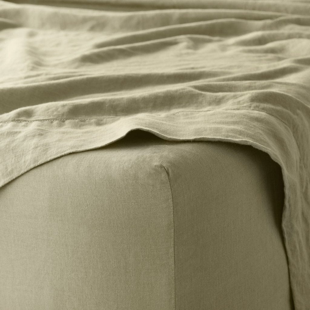 Stonewashed Linen Sheet Set