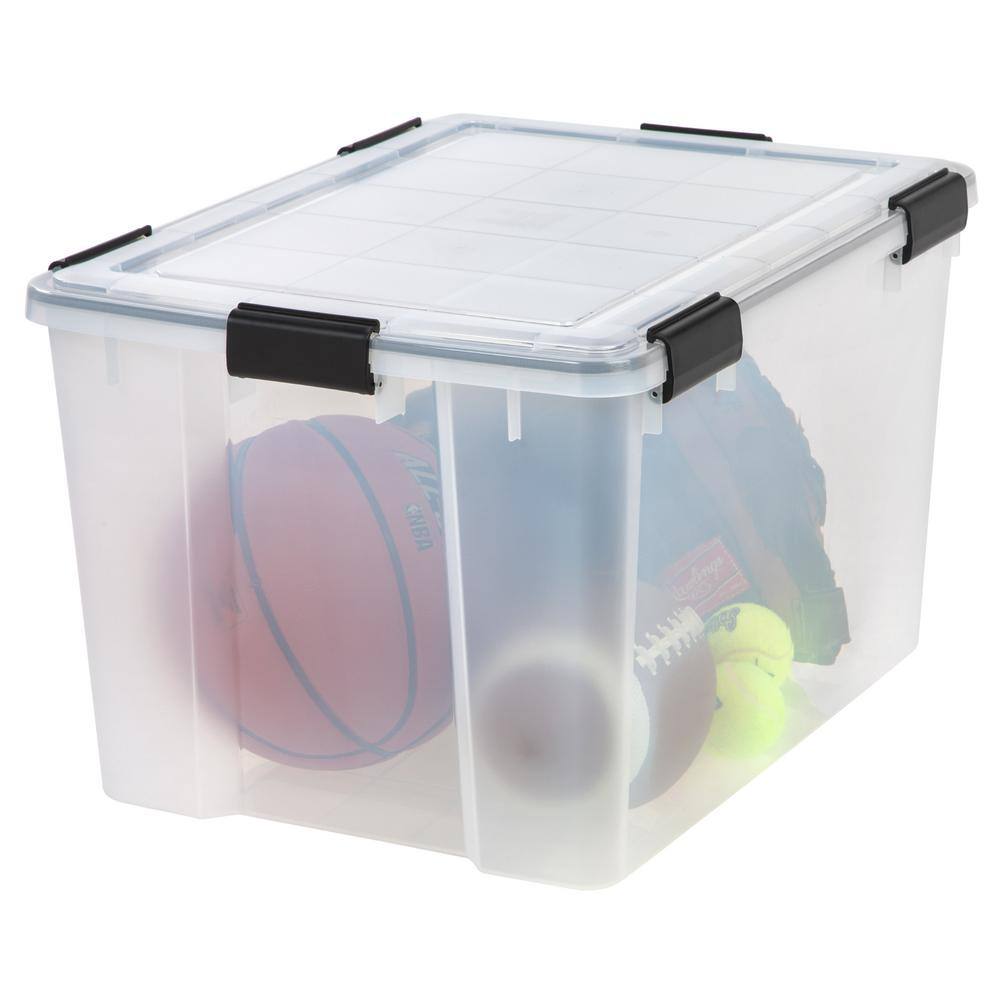 IRIS 74 Qt. WeatherPro Storage Box in Clear 110586