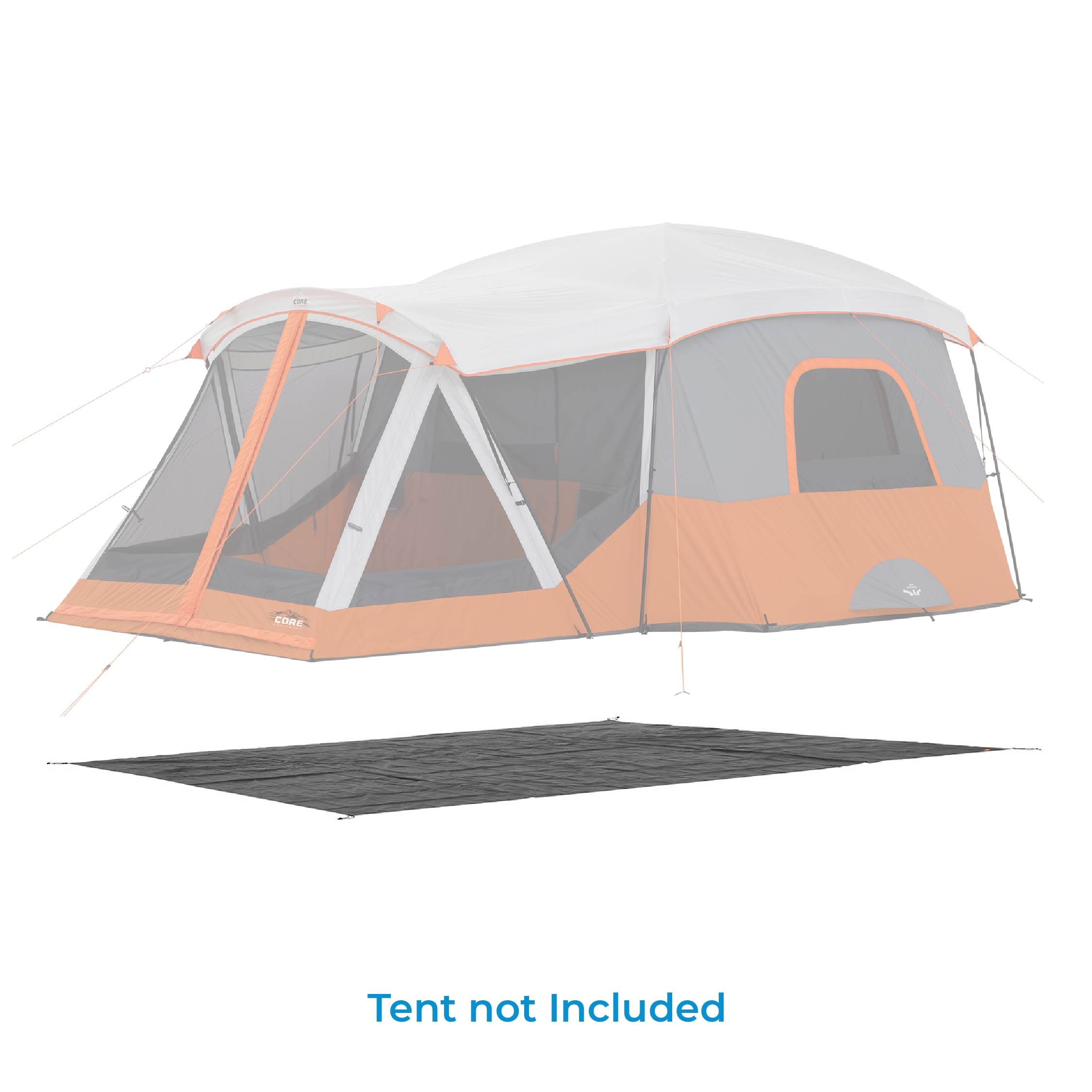 Core Equipment Footprint for 11 Person Cabin Tent with Screen Room