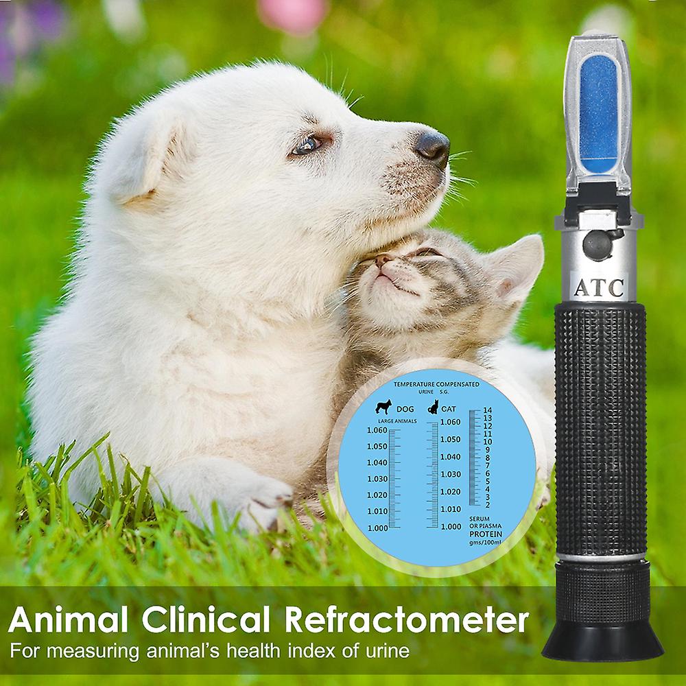 Portable Handheld Atc Animal Clinical Refractometer Pet Urine Tester With 1.00-1.06 Measuring Range Dog and Cat Refractometer