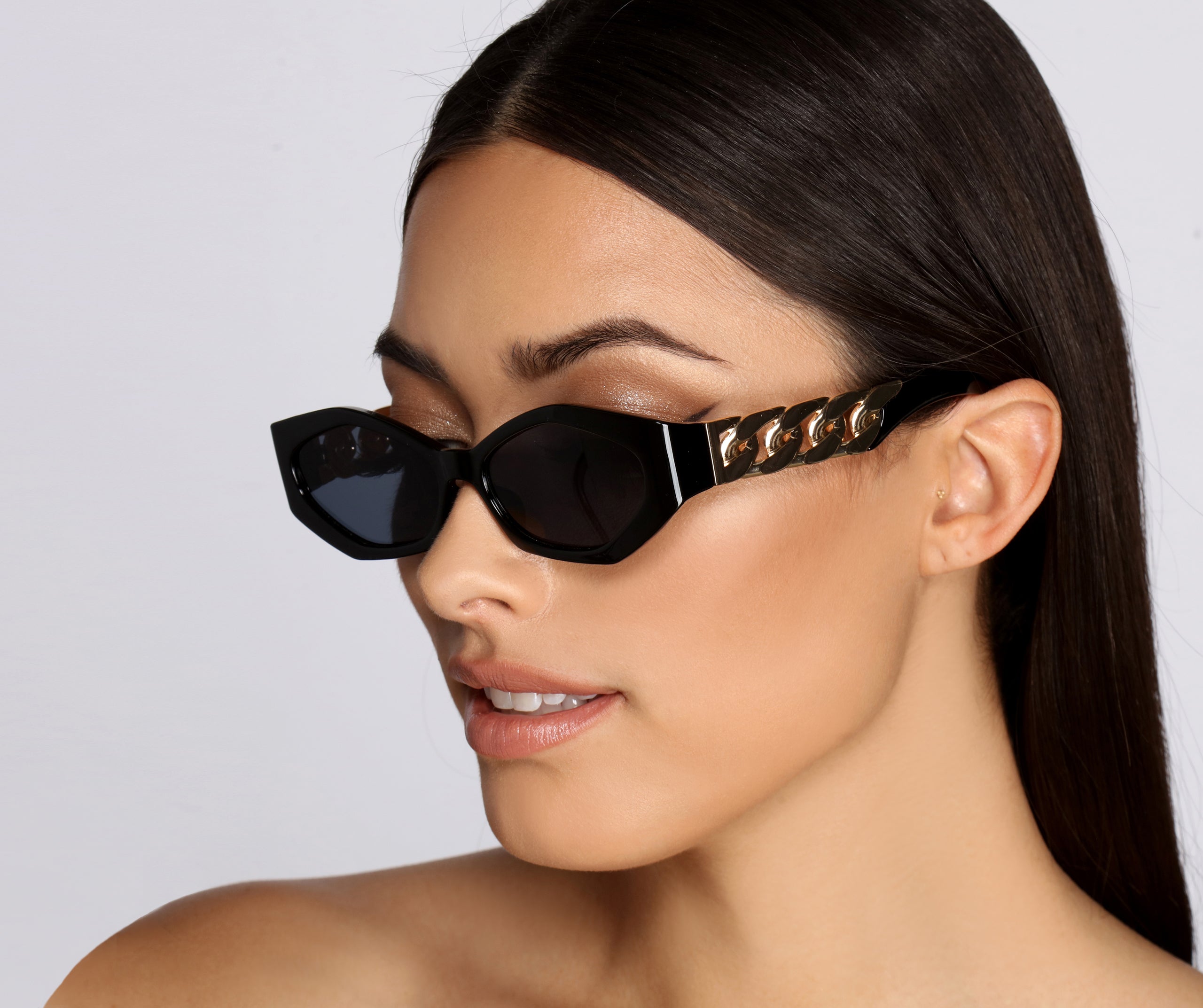 Feelin' Fine Chain Sunglasses