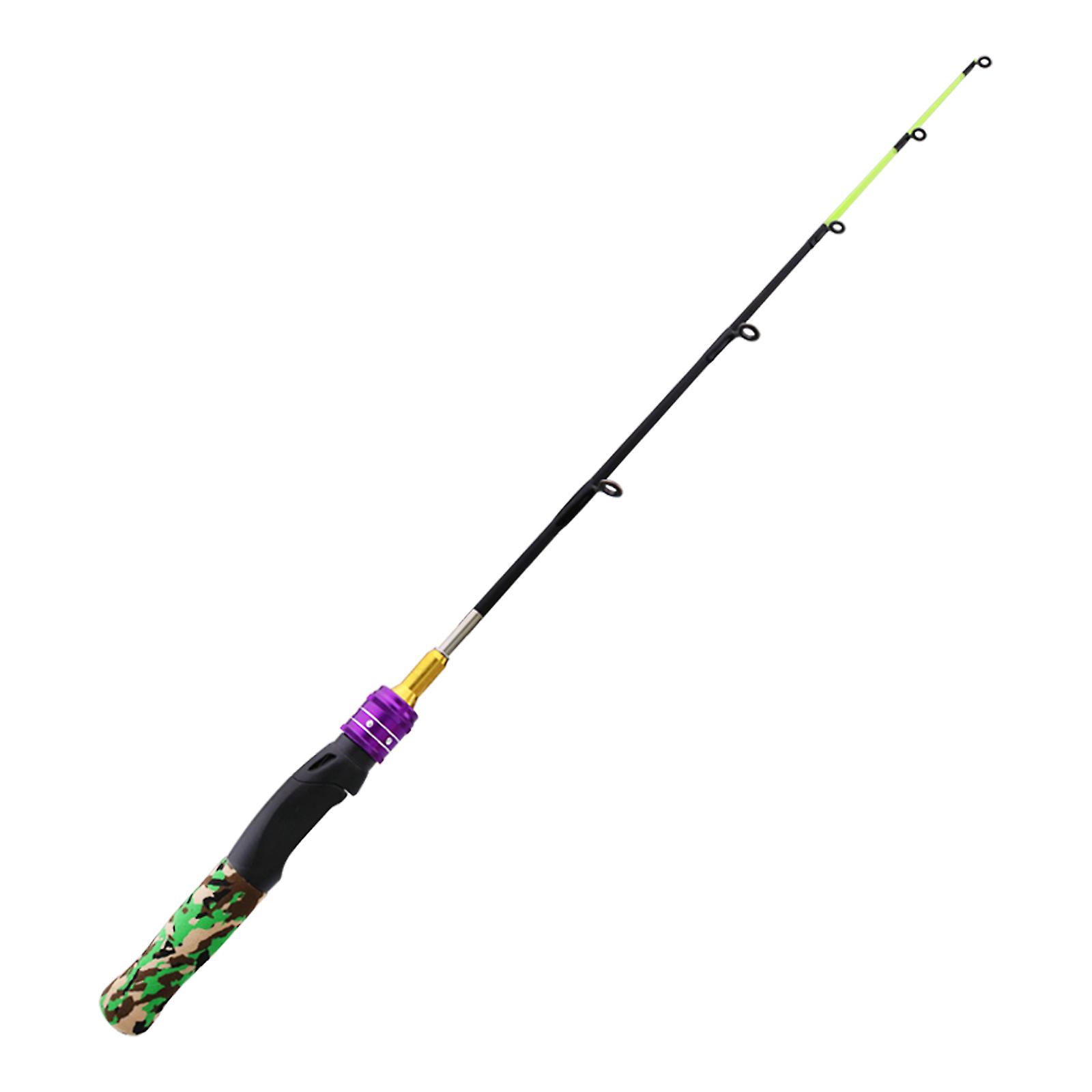 61cm Ice Fishing Rod Portable Lightweight Winter Ice Fishing Rod Spinning Ice Fishing Pole Tackle