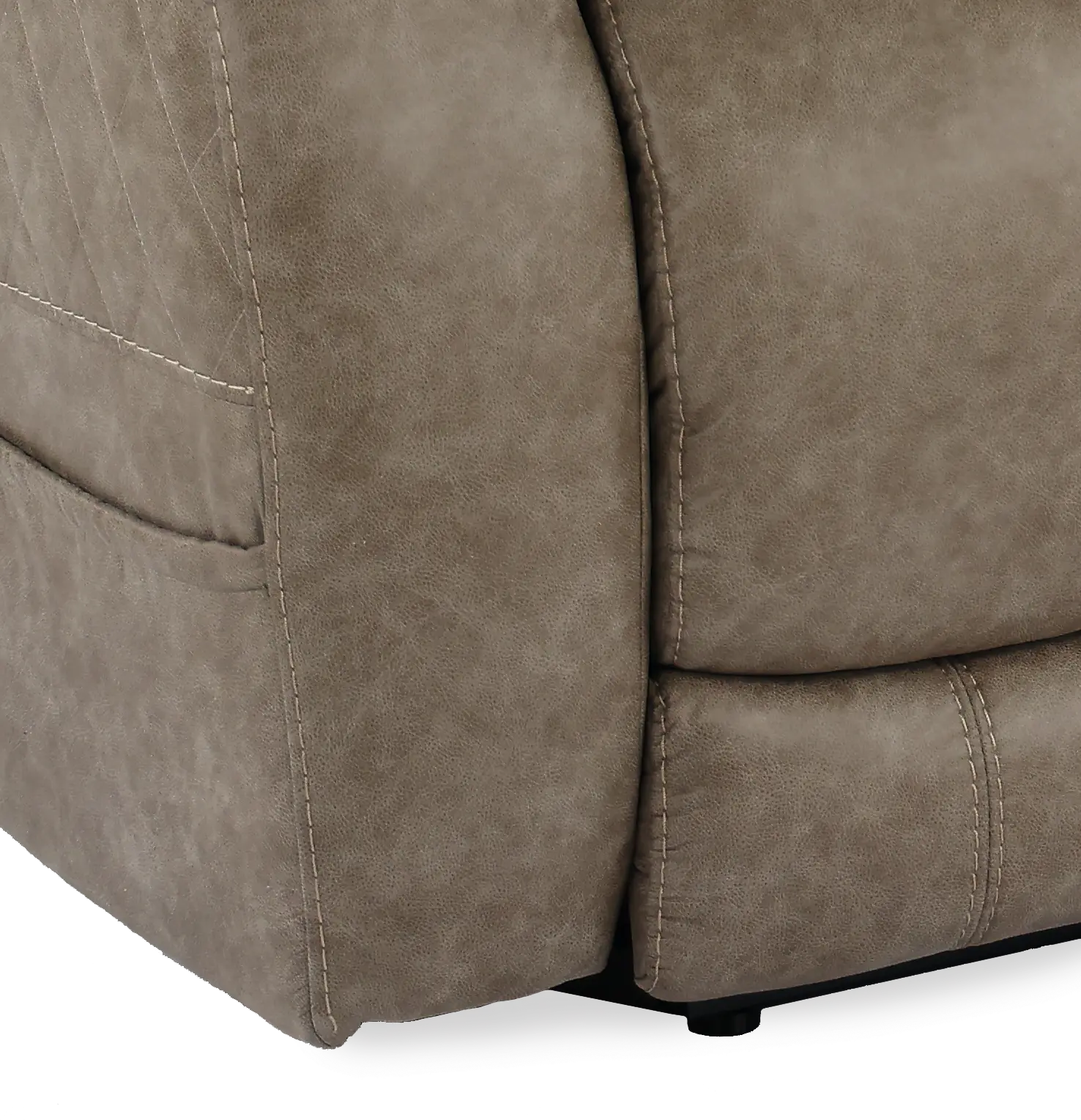 Daytona Mushroom Tan Power Reclining Loveseat with Console