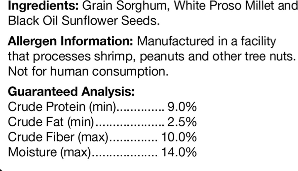 Brown's Supreme Buffet Song Blend Wild Bird Food