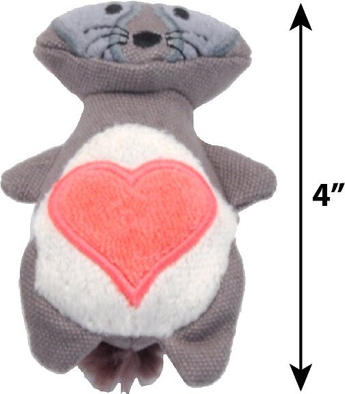 Turbo Scent Locker Heart Plush Animal Cat Toy and Catnip Spray