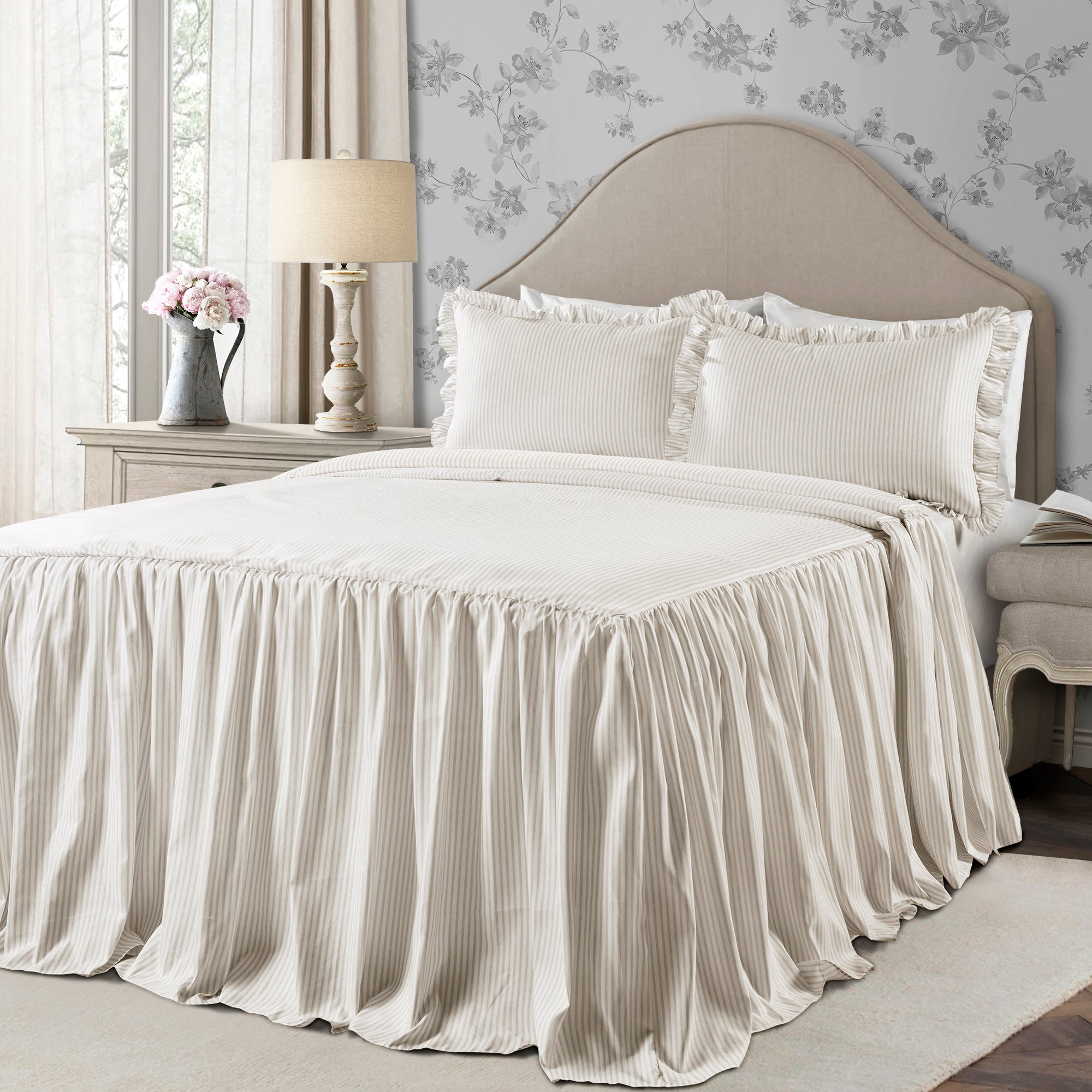 Ticking Stripe Bedspread Set