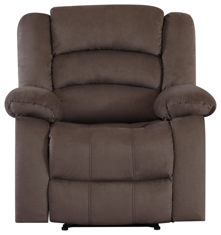 Callan Contemporary Microfiber Recliner Chair   Transitional   Recliner Chairs   by Luxuriant Furniture  Houzz