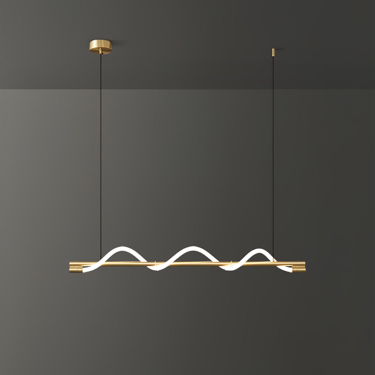 Linear Curve Island Pendant Lamp