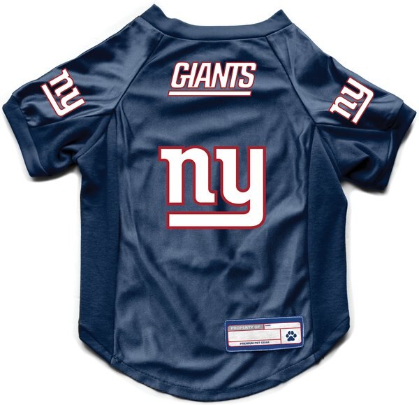 Littlearth NFL Stretch Dog and Cat Jersey， New York Giants