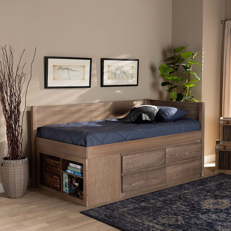 Baxton Studio Levon Twin Bed