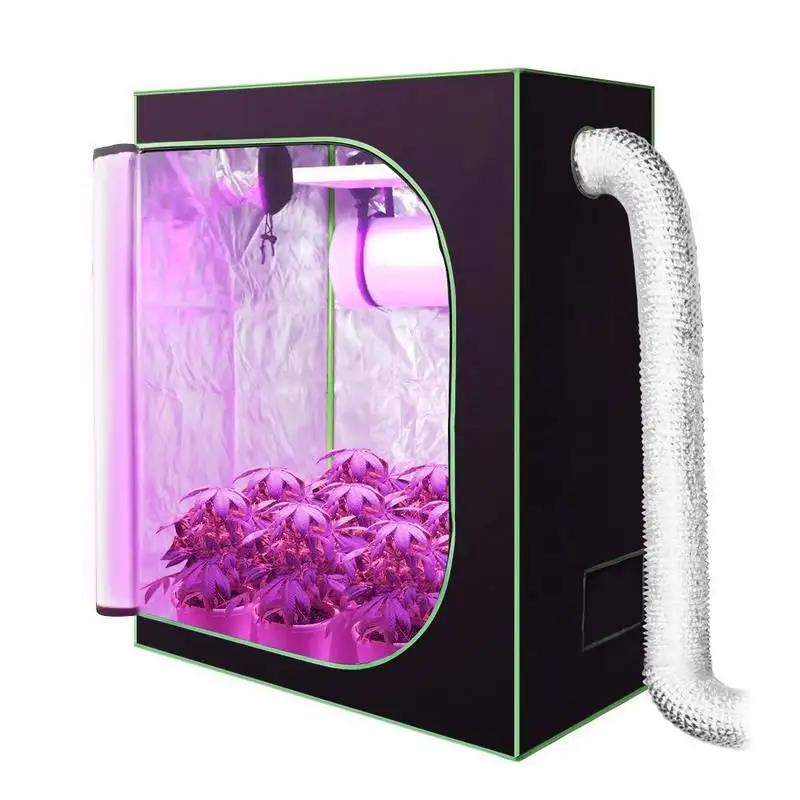 Hydroponic Factory Supply Cheap  Price 60X60 Kits Indoor Room Growth Box Vegetable Growing Mushroom Grow Tents/