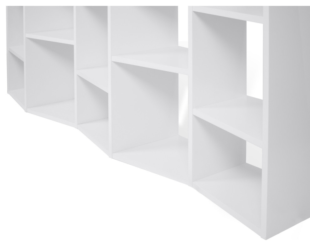 Modern White Large Cube Book And Display Shelves   Contemporary   Bookcases   by Plush Pod Decor  Houzz