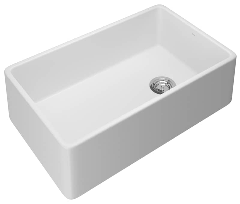 Rohl 36 White Allia Fireclay Single Bowl Kitchen Sink