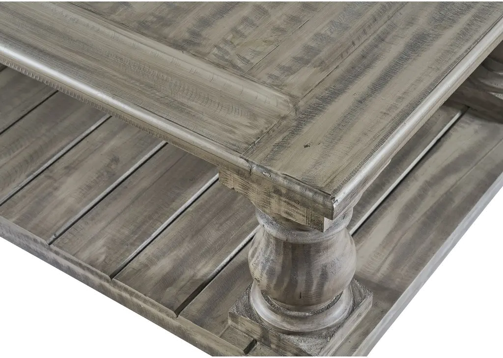 Ivan Weathered Gray Traditional Coffee Table