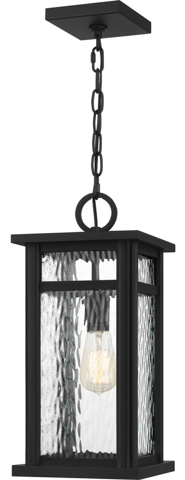 Quoizel MOI1908EK One Light Outdoor Hanging Lantern Moira Earth Black   Transitional   Outdoor Hanging Lights   by Buildcom  Houzz