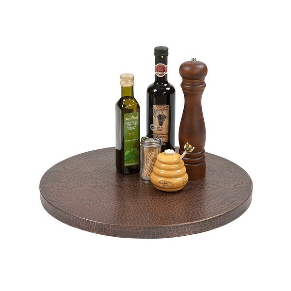 18-in Hammered Copper Lazy Susan in Oil Rubbed Bronze (LS18DB)