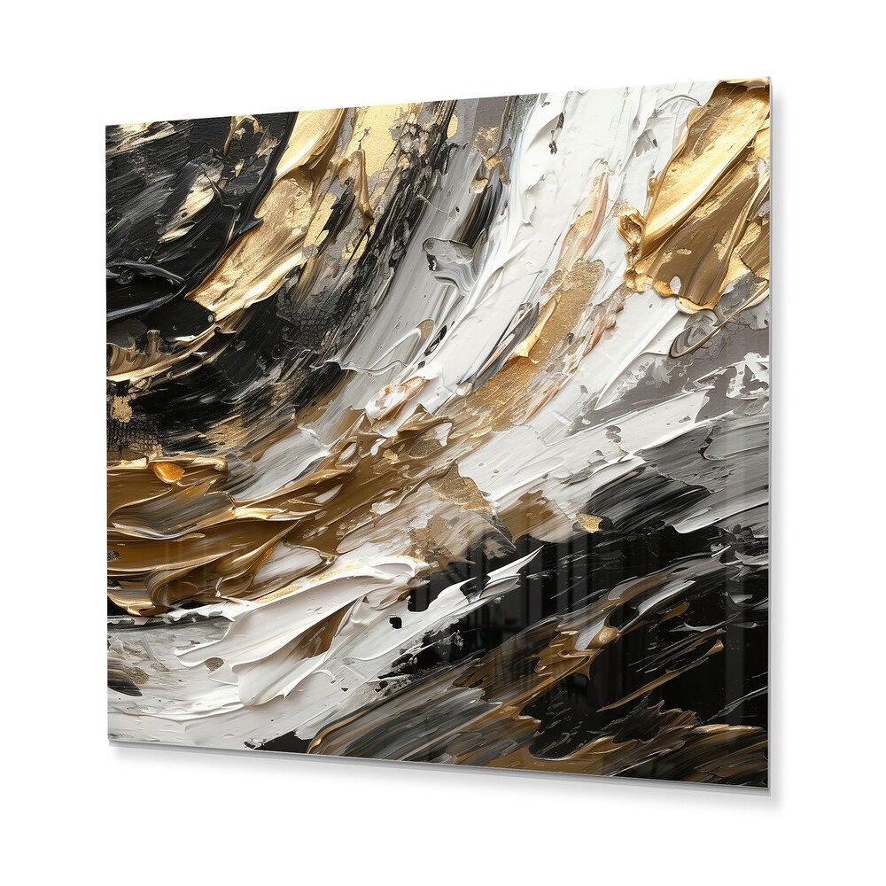 Designart 'Mystery Awakening VIII' Abstract Painting Metal Wall Art