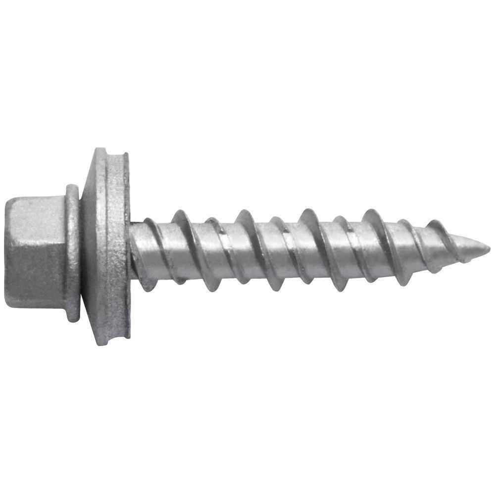 Woodtite 1 in. Hex-Head Wood Screw with EPDM washer (50-Pack) 92522