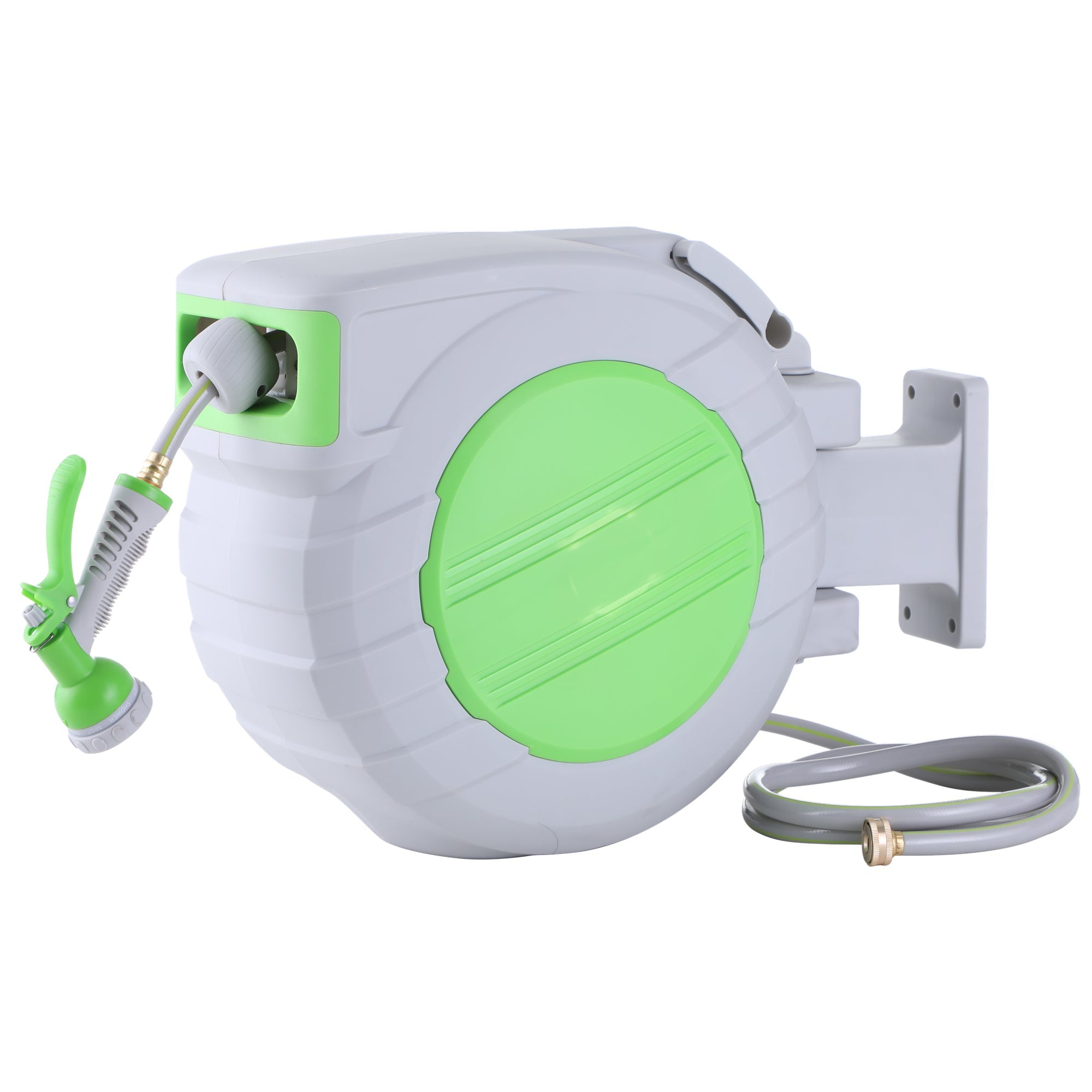 Sophia and William 100ft Wall Mounted Retractable Garden Hose Reel