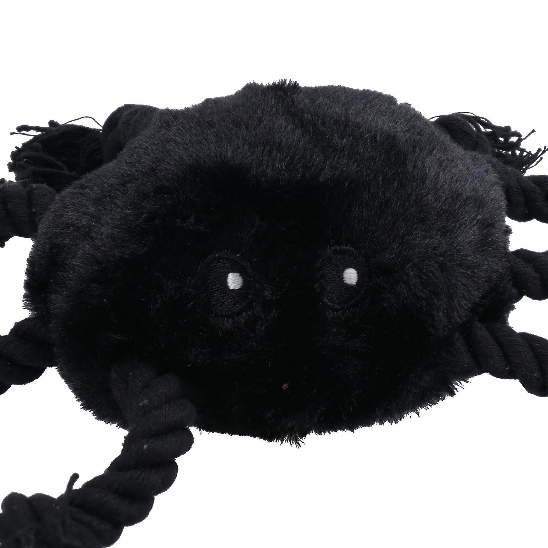 Dog Puppy Small Halloween Gift Plush Comfort Squeaky Rope Spider Play Toy