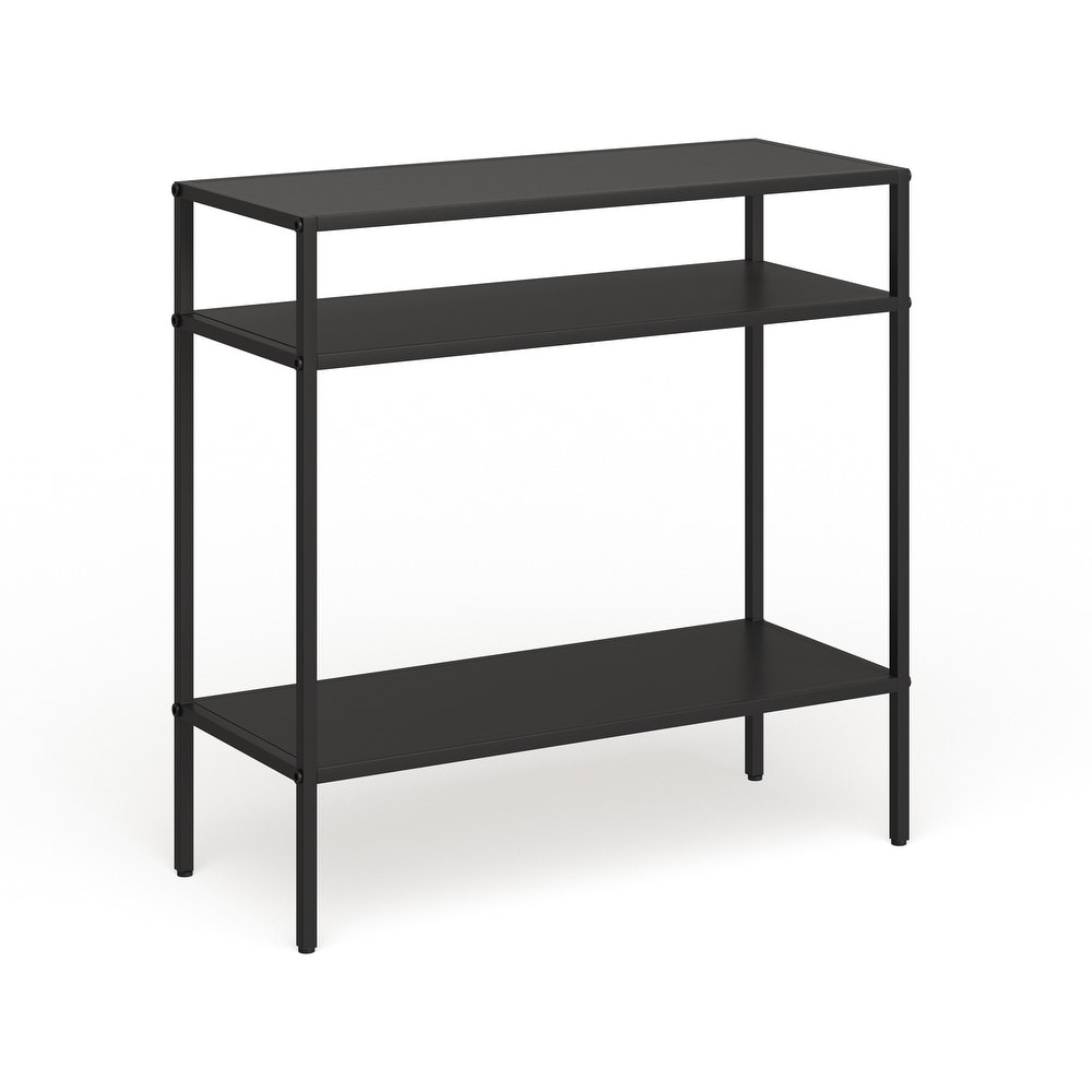 Ricardo Side Table with Metal Shelves