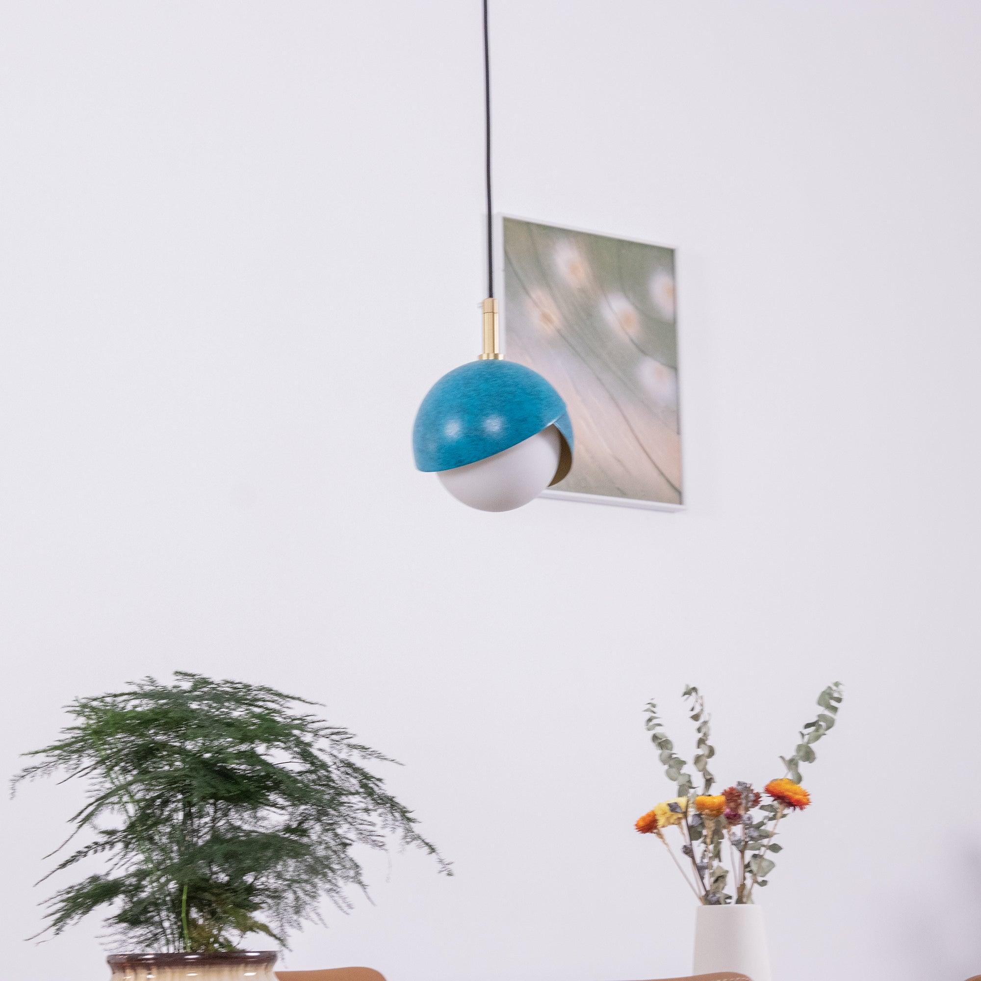 Blue Drop Pendant Light