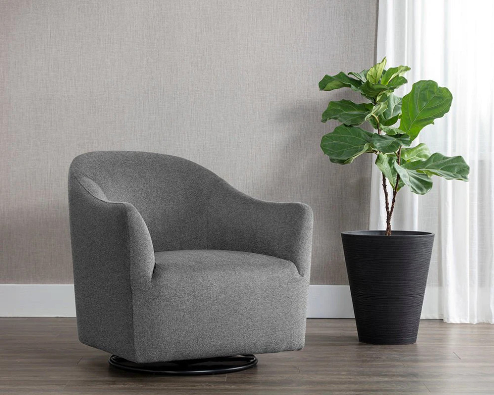 Phyliss Glider Lounge Chair  Belfast Koala Gray   Contemporary   Indoor Chaise Lounge Chairs   by Virgil Stanis Design  Houzz